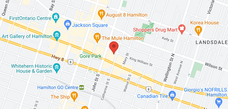 map of 109 80 KING WILLIAM Street